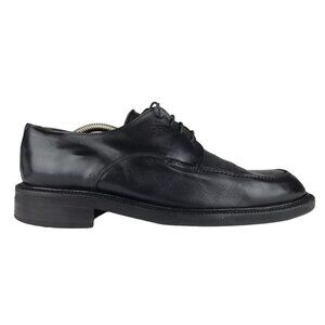 BrassBoot Mens Black 93687-01-SY Round Toe Lace Up Oxford Dress‎ Shoes Size 9.5